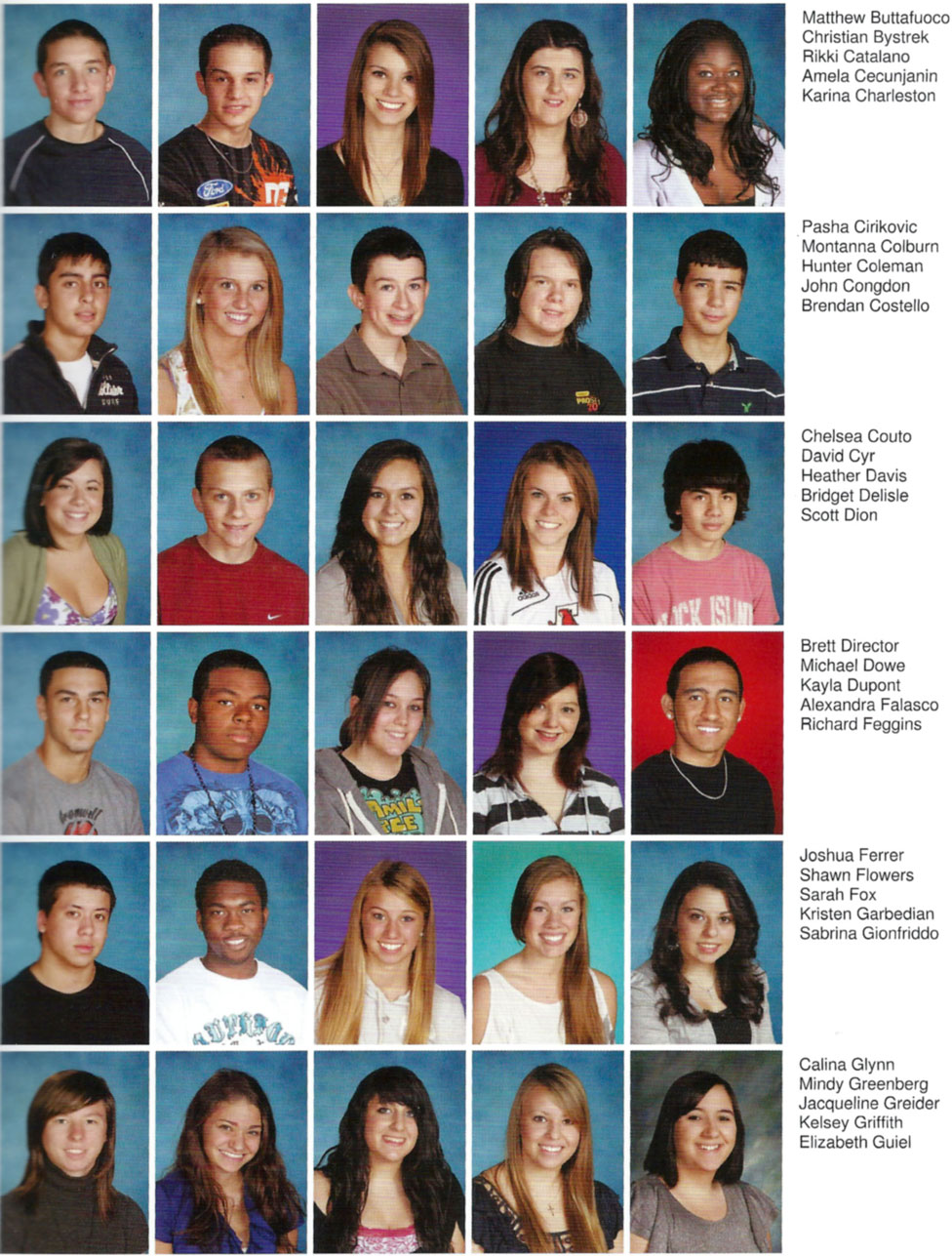 Cromwell High School Class of 2012 11th grade